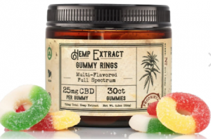 R+R Medicinals CBD Gummies jar